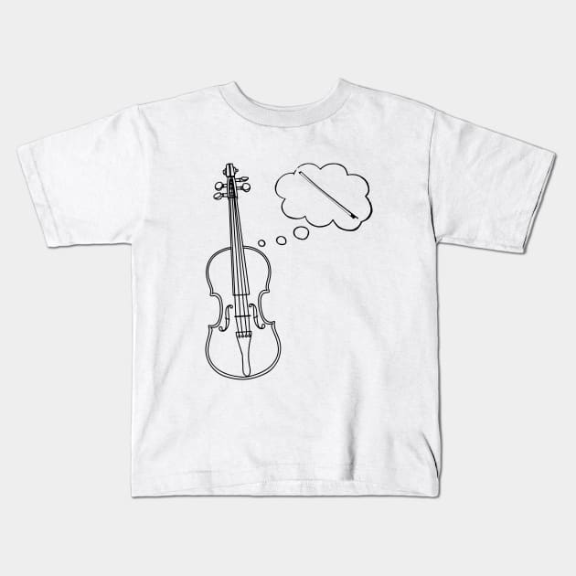 Bow Dream Kids T-Shirt by GramophoneCafe